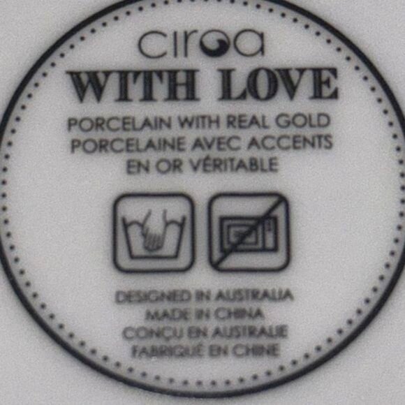 Happy Easter Floral Dessert Plates Set Of 6 Ciroa  With Love Porcelain With Real - Picture 2 of 7